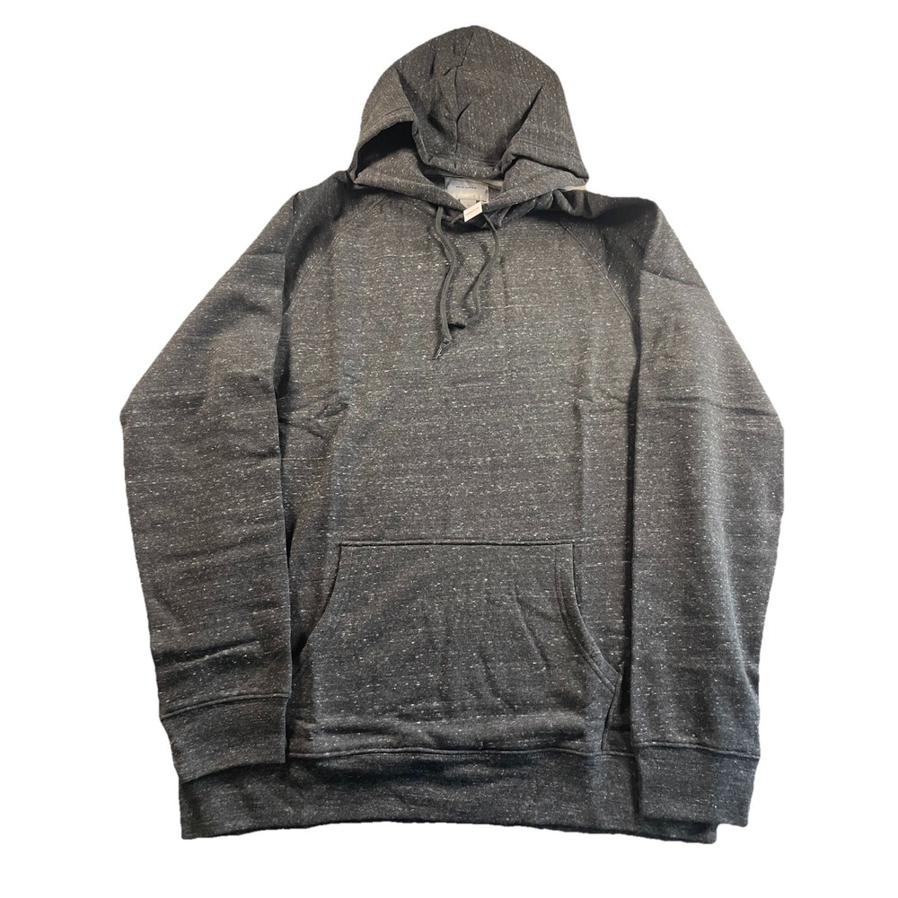 Old Navy Large Tall Hoodie Dark Charcoal Gray Pullover Fleece Inside Pockets